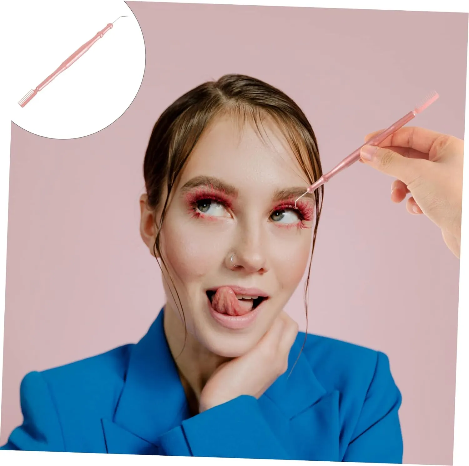 5pcs Eyelash Lift Tool Dual- Lash Separator Comb Premium for Professional Salon Use Lightweight Compact Design for for Eyelash Extensions Curling