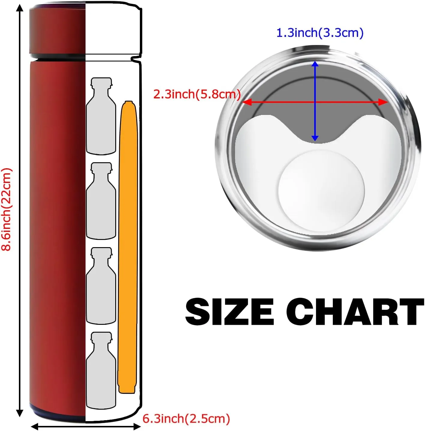60H Insulin Pens Cooler Travel Case Medication Cooler for Travel TSA Approved Medicine Cooler Medical Diabetic Travel Cooler Bag Epipen Carry Case (Silver)