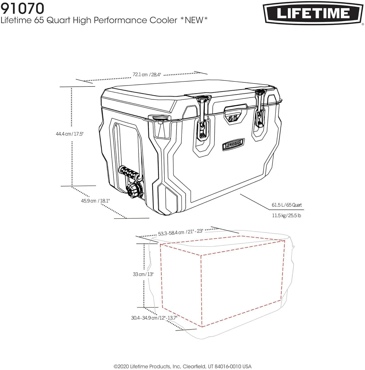 65 Quart High Performance Hard Cooler