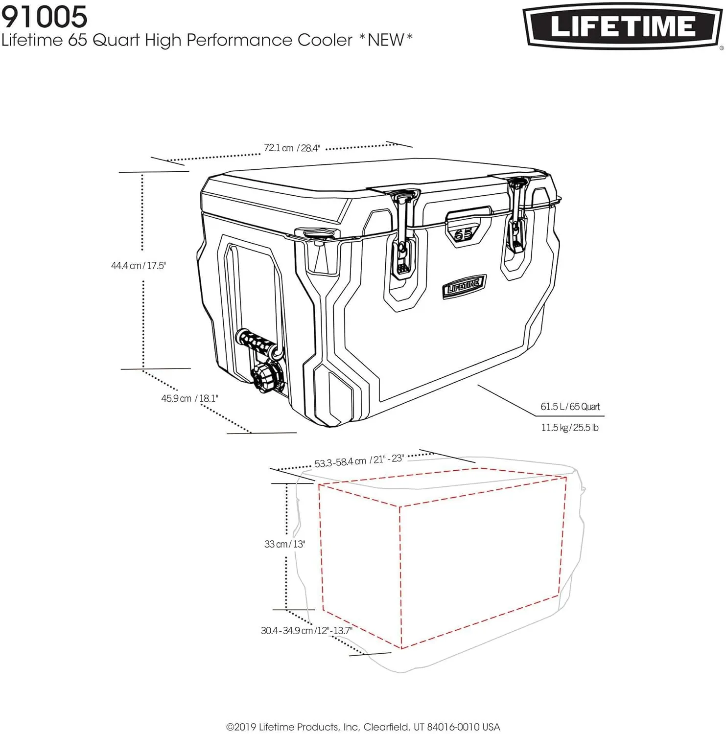 65 Quart High Performance Hard Cooler