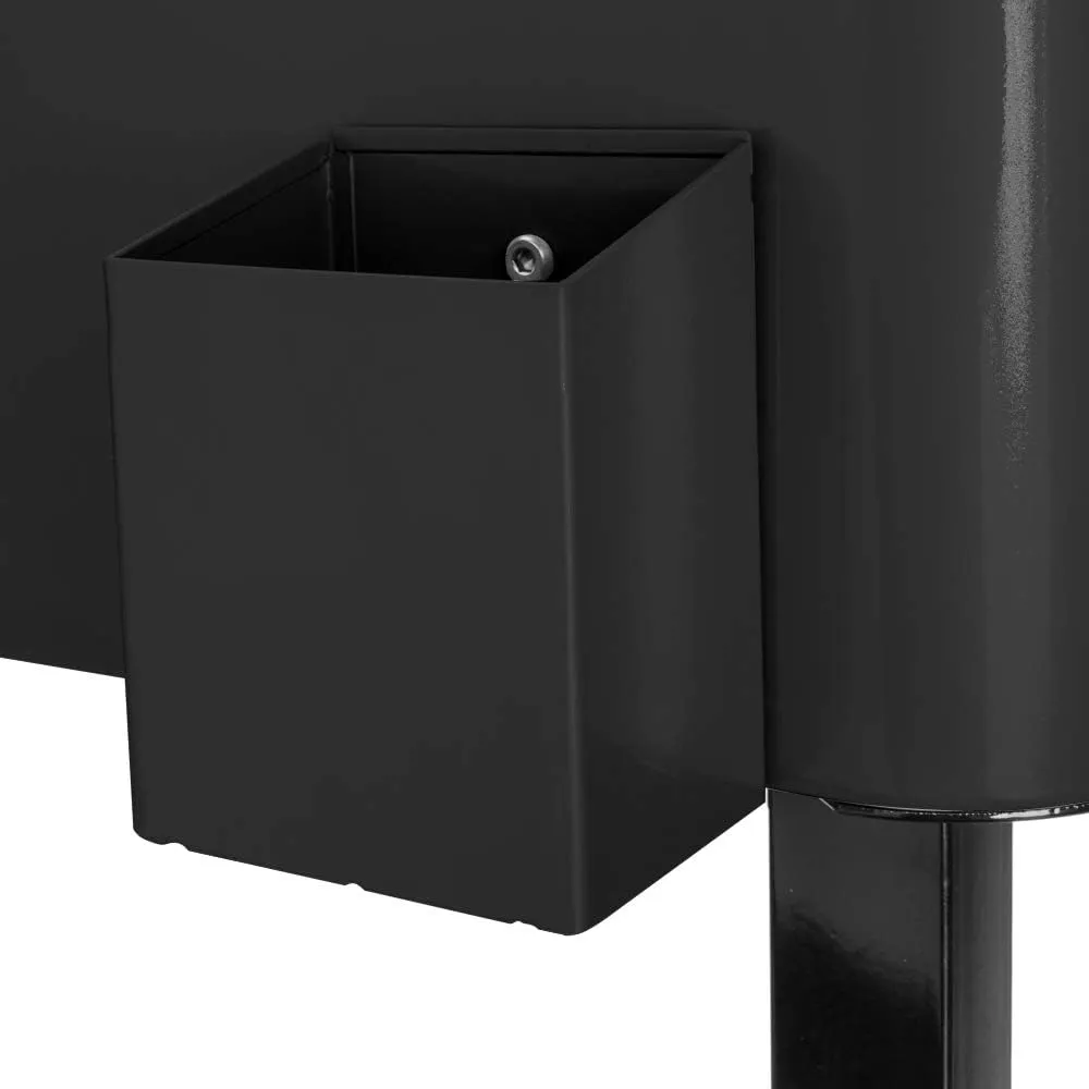 80 Quart Rolling Cooler Cart with Shelf and Bottle Opener for Patio Party