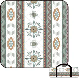 80"x60" Waterproof Picnic Blanket Large Outdoor Camping Blanket Foldable Picnic Camping Blanket Thicker Machine Washable Picnic Mat Portable Wearable for Picnics, Camping