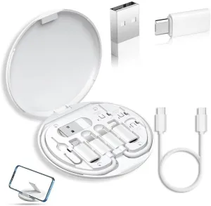 9 in 1 Cable Case, 9 in 1 Cable Case Kit, Humorous 9 in 1 Cable Case, 9 in 1 Cable Charger Case, Cable Conversion Storage Box, For Travel Work Outdoor Business