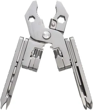 A-XINTONG 25 In 1 Portable Mini Folding Pocket Multi-Functional Pliers, Outdoor Hiking Camping EDC Gadget Mini Key Ring Phone Card Clip Screwdriver Camping Equipment Pocket Multitools