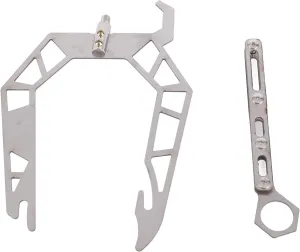 Acouto Mooring Rope Dock Hook Boat U Type Mooring Rope Threader, Stainless Steel Dock Hook Cable Wire Guider Ship Parking Tool, Mooring Whips Boat Hooks for Docking (Normal Version)