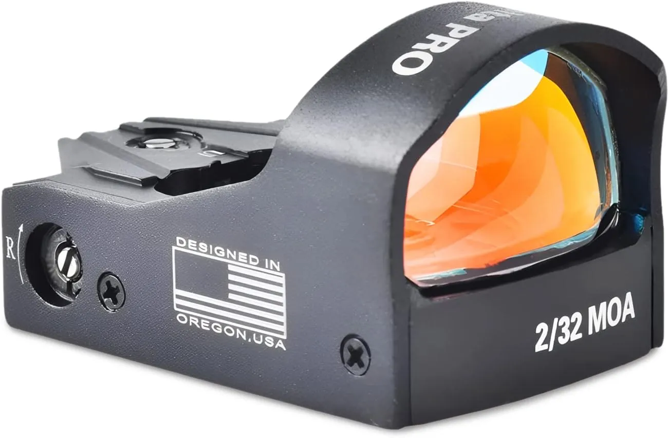 ADE RD3-012PRO Motion Awake (Sensor Activated) System Red Dot with 2MOA Dot and 32 MOA Circle Multi Reticle Reflex Sight for Handgun That is Compatible with Doctor Footprint – Compact Reflex Optic