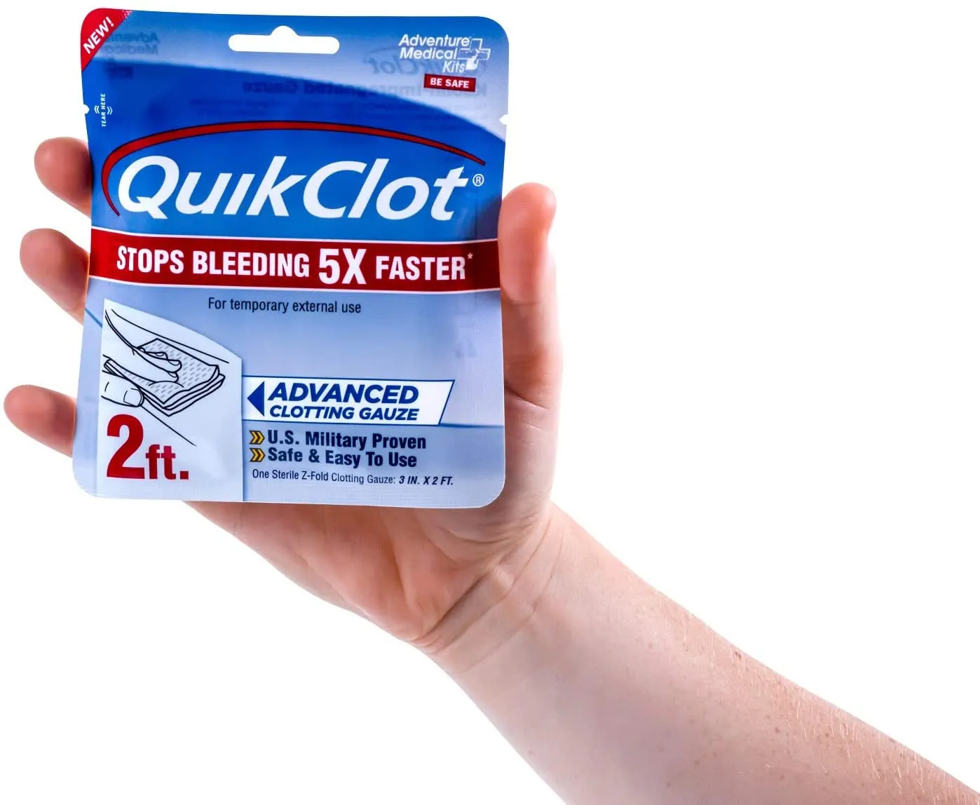 Adventure Medical Kit QuikClot Gauze 3 inch x 2 foot