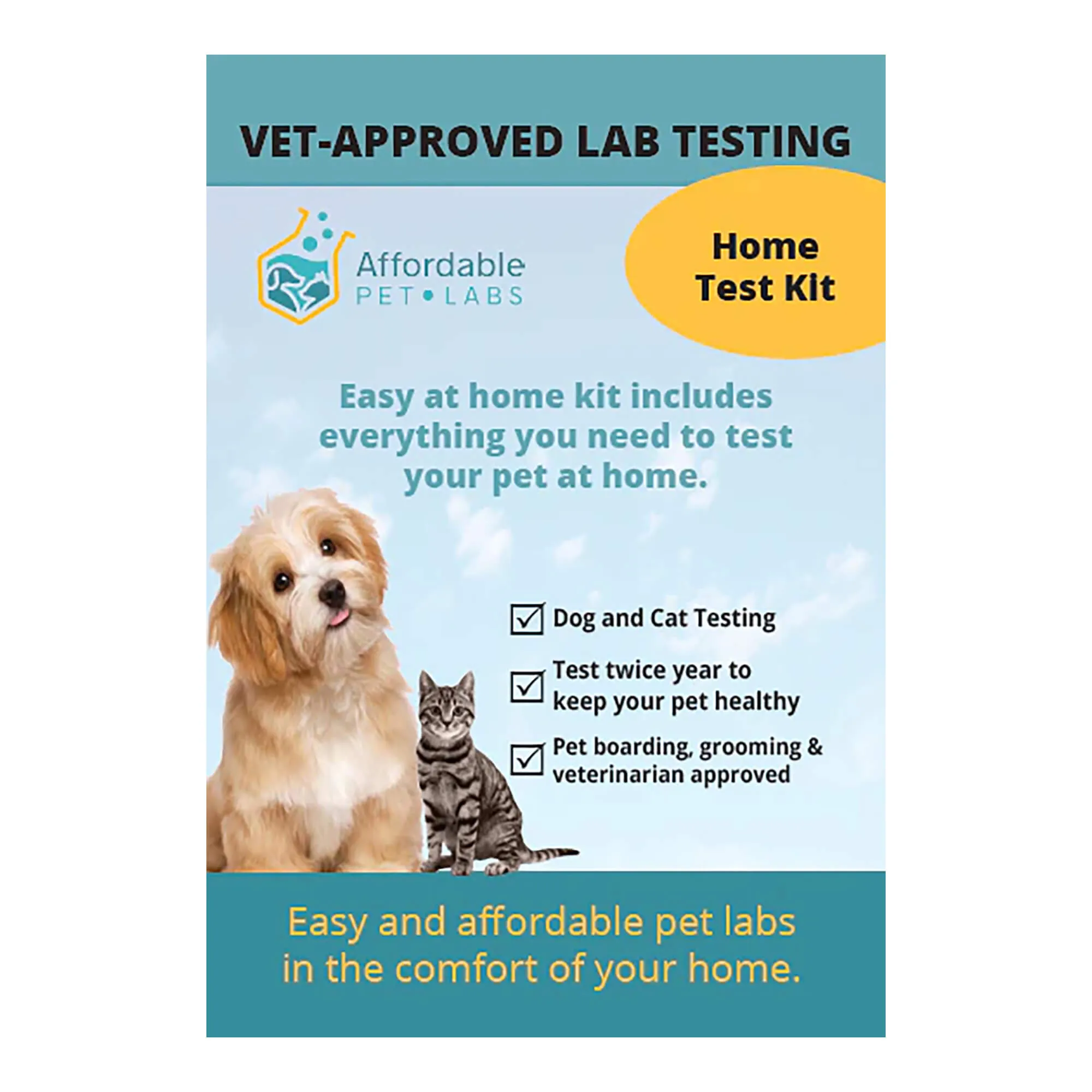 Affordable Pet Labs - Combo Complete Urinalysis & Fecal Test For Dogs, Easy Home Kit
