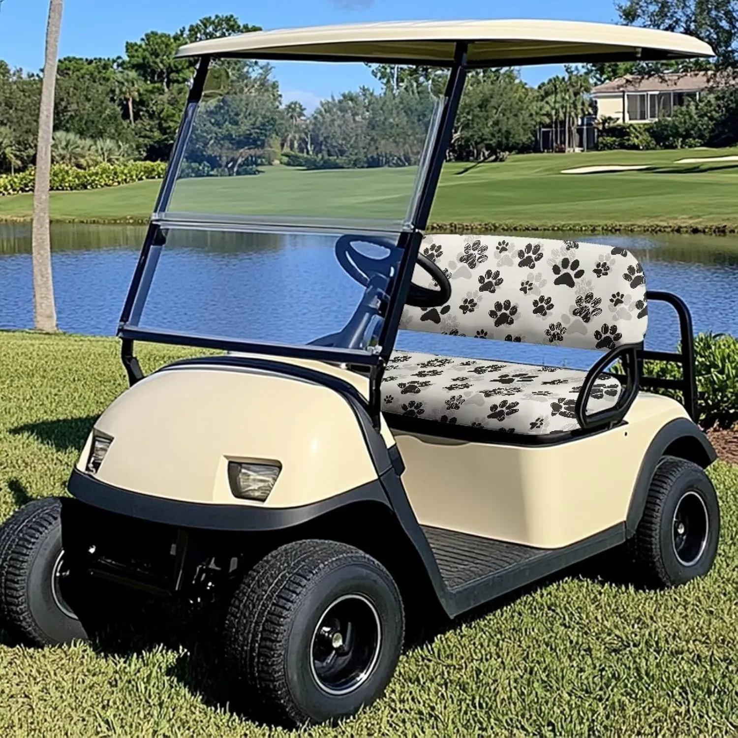 AFPANQZ Golf Cart Seat Cover for Summer - Breathable, Anti-Hot, Waterproof Easy to Install and Clean Golf Cart Blanket