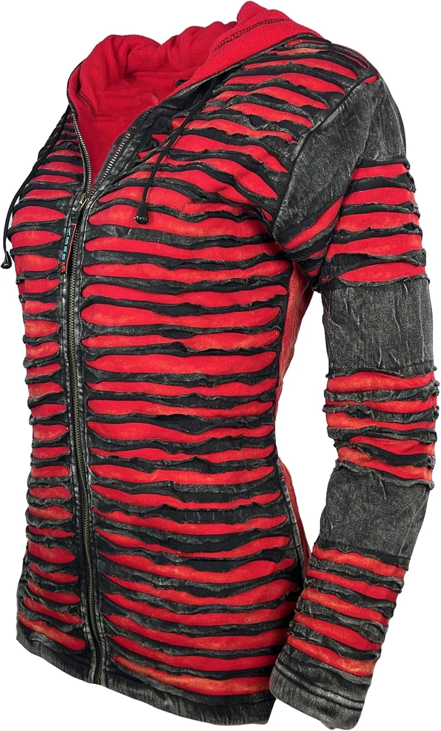 Agan Traders 2025 Spring Patch Funky Fleece Insulated Bohemian Outwear Winter Jacket