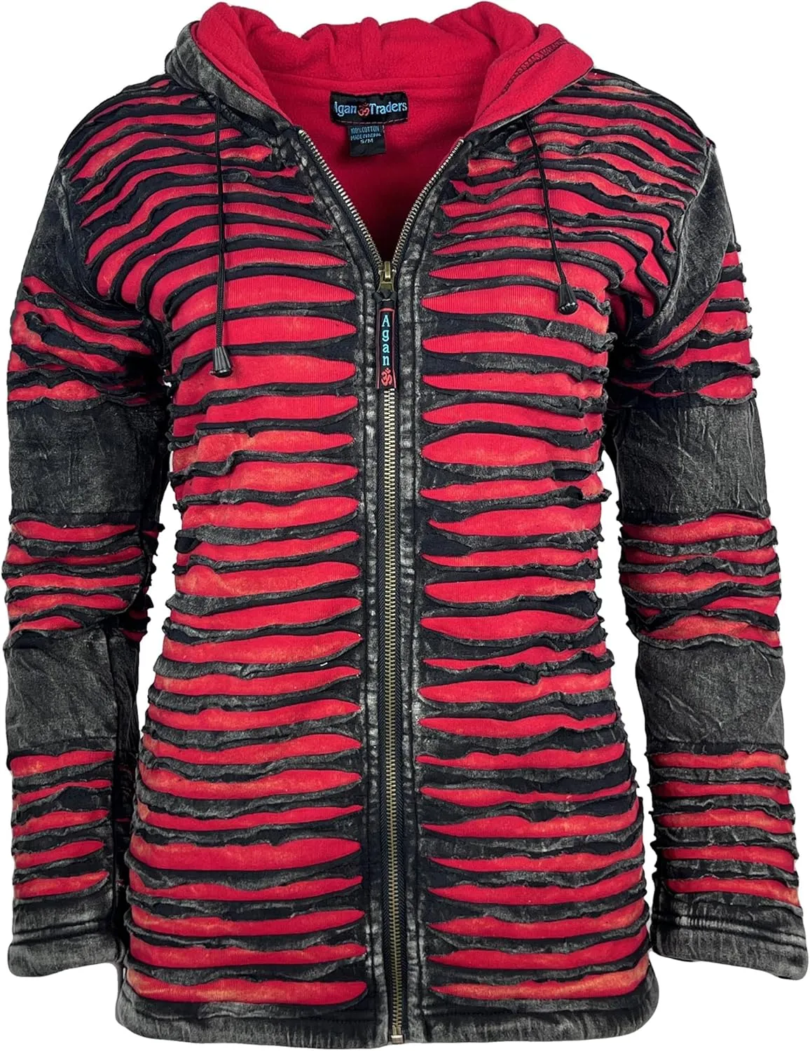 Agan Traders 2025 Spring Patch Funky Fleece Insulated Bohemian Outwear Winter Jacket