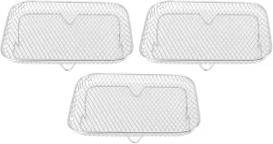 Air Fryer Rack, Air Fryer Accessories Cooling Rack Set Multi Layer Dehydrator Accessories (Rectangle (12 X 10 X 1.5cm / 4.72 X 3.94 X 0.59in))