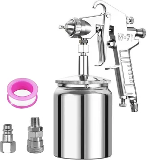 Air Spray Paint Gun,Professional Siphon Spray Gun with 600cc Capacity 1.5 MM Nozzle Spray Gun Paint Sprayer for Walls, Automotive Repair, Home Improvement