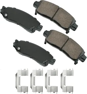 Akebono ACT883 Proact Ultra Premium Ceramic Disc Brake Pad kit , GREY