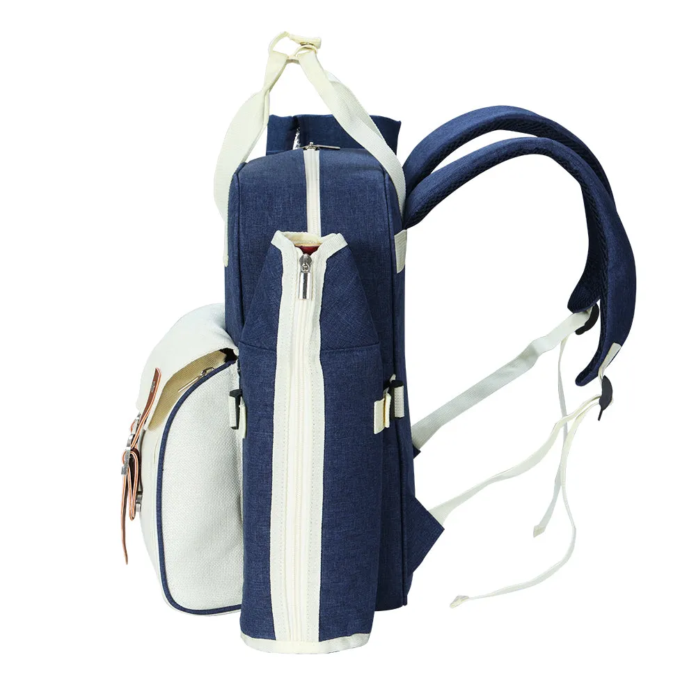 Alfresco 4-Person Insulated Picnic Backpack - Blue