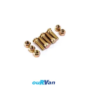 Alko Wheel Studs and Nut Set 7/16" Plated Kit of 5