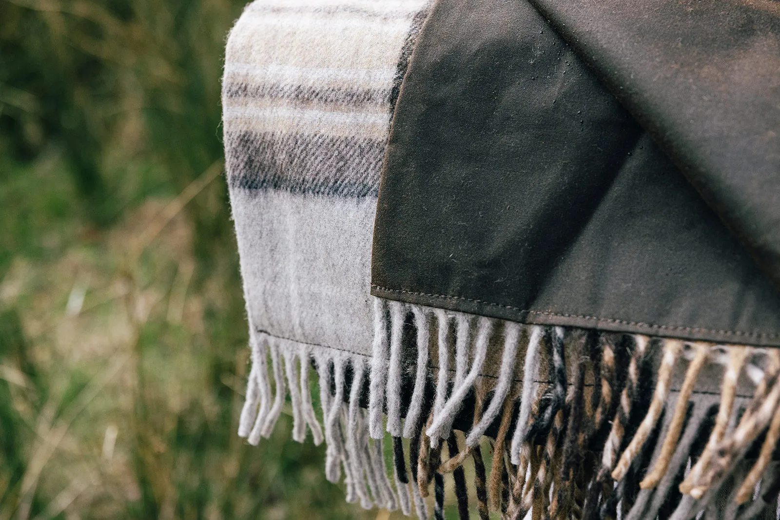 All weather tartan adventure blanket