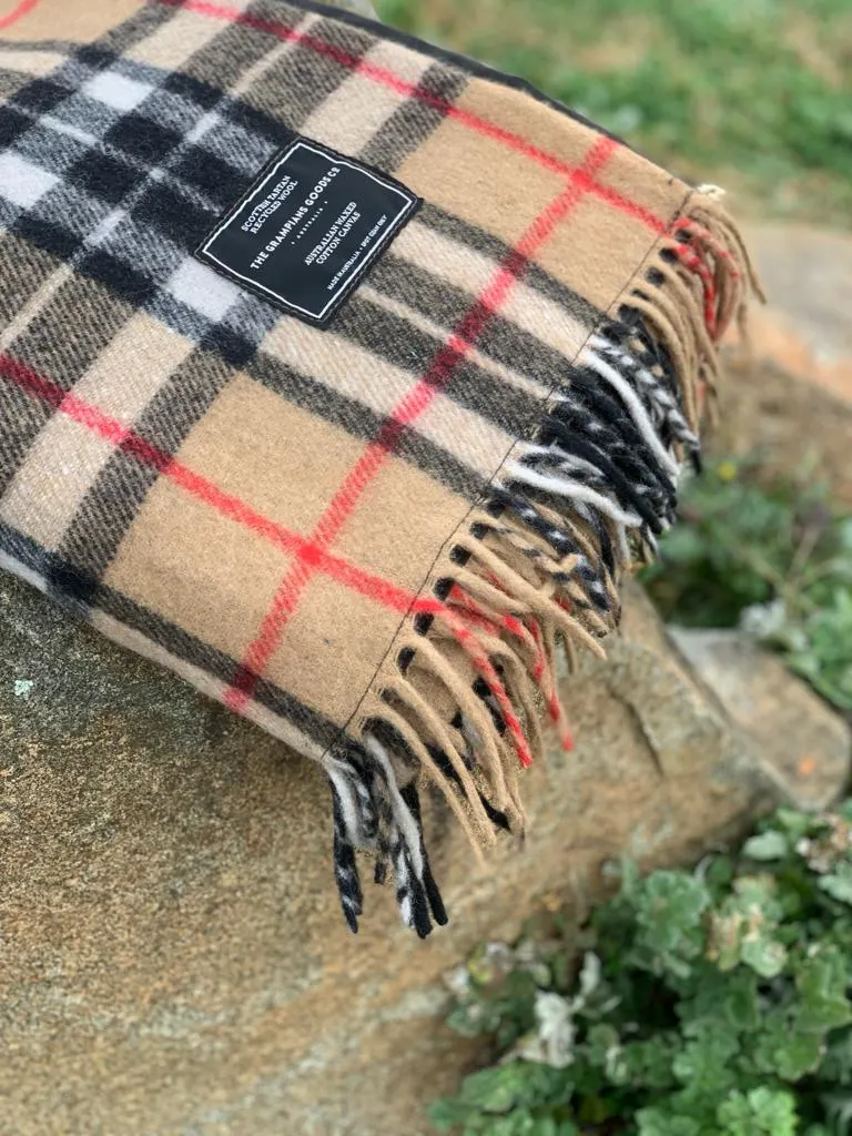 All weather tartan adventure blanket