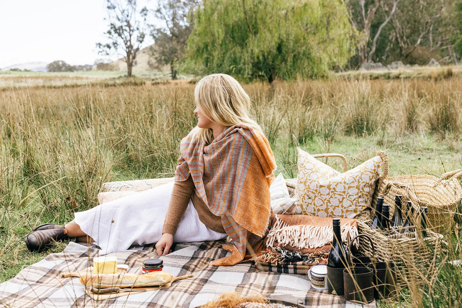 All weather tartan adventure blanket