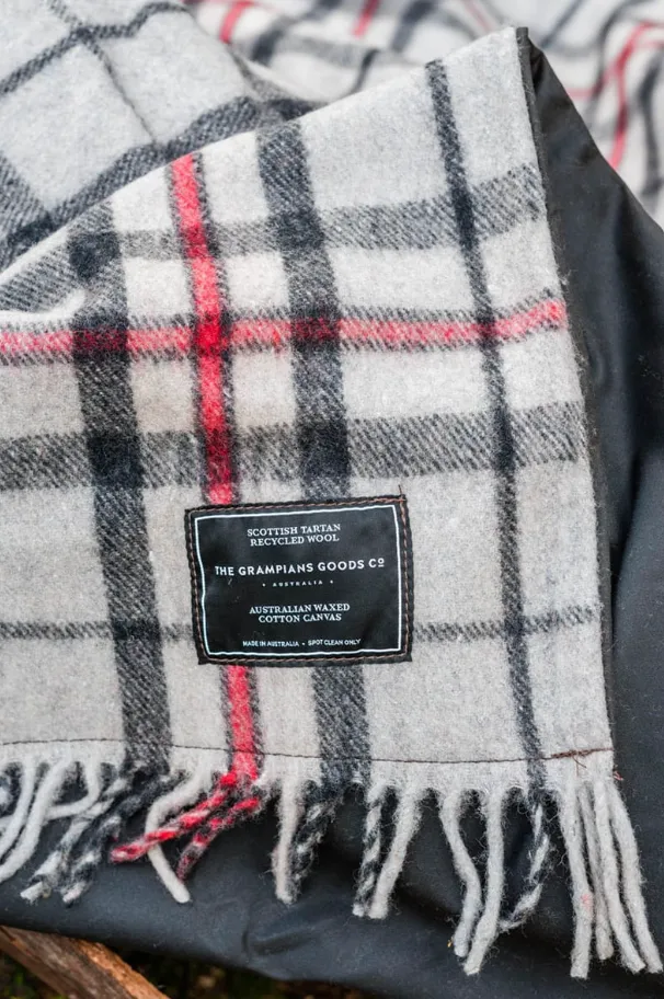 All weather tartan adventure blanket