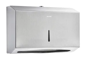 Alpine Industries Paper Towel Dispenser, 200 C Folds/ 275 Multi-Fold, natural