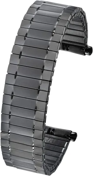 Alpine Stainless Steel Expansion Watch Band - Mens Stretch & Wrist Watch Band with Squeeze Ends - Flexible Replacement Watch Bands for Women & Men - Compatible with Regular & Smart Watch Strap