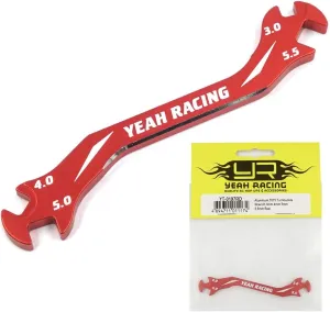Aluminum 7075 Turnbuckle Wrench 3mm 4mm 5mm 5.5mm Red / Yeah Racing / YT-0197RD