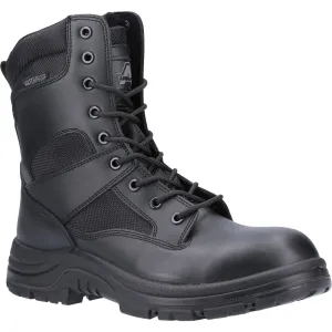 Amblers Safety Men's Combat Hi-Leg Waterproof Metal Free Boot in Black