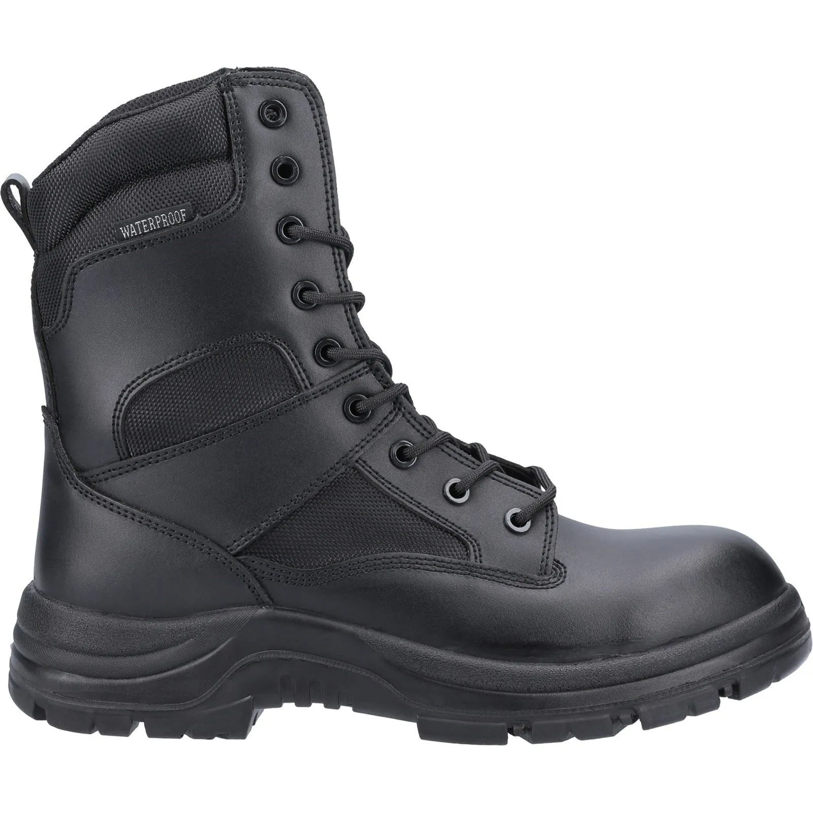 Amblers Safety Men's Combat Hi-Leg Waterproof Metal Free Boot in Black