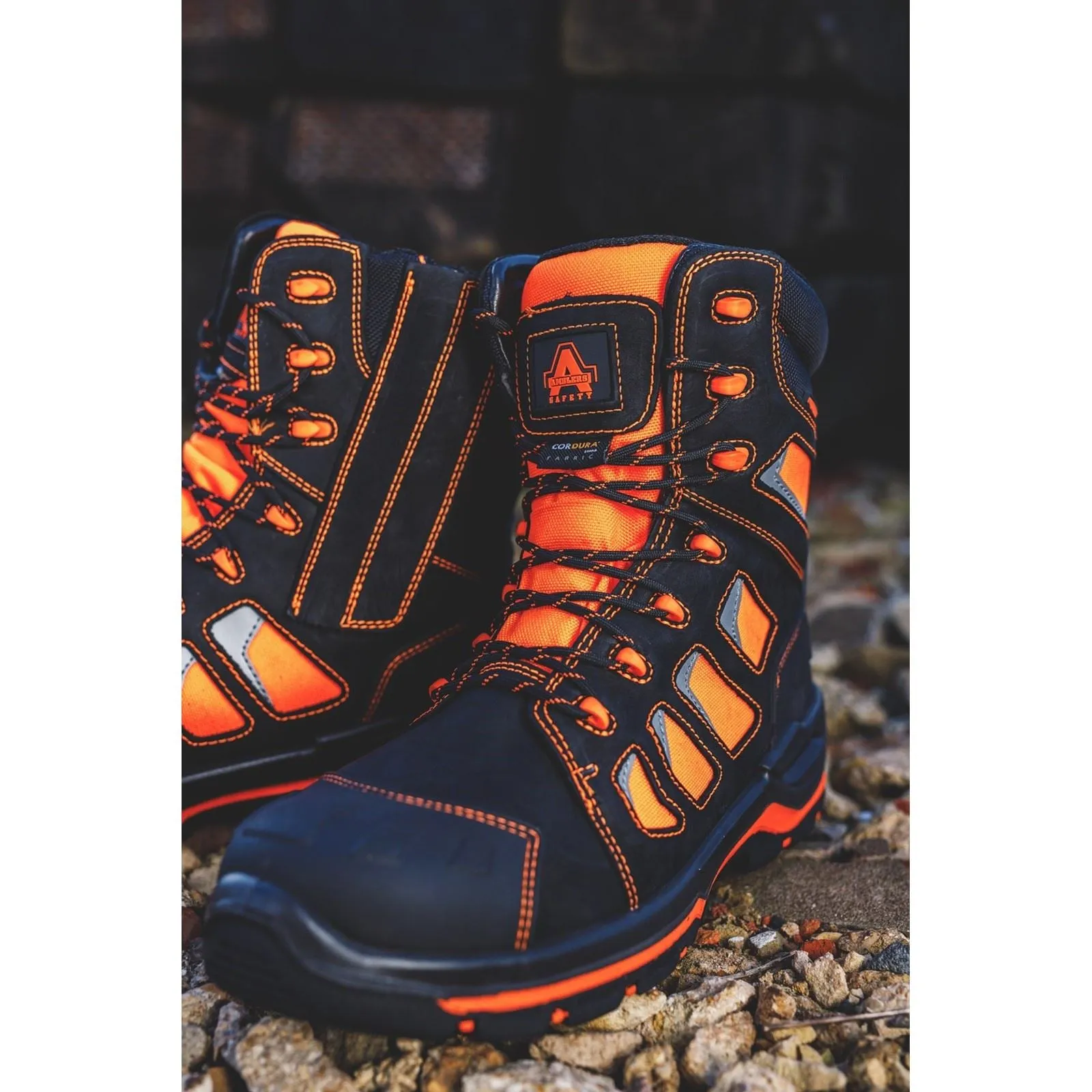 Amblers Safety Unisex AS972C Beacon Safety Boot in Orange