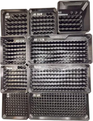 Ammo Storage Containers for Packout Compact Insert For Compact Organizer Tool Accessory (.223/5.56 Rectangle)