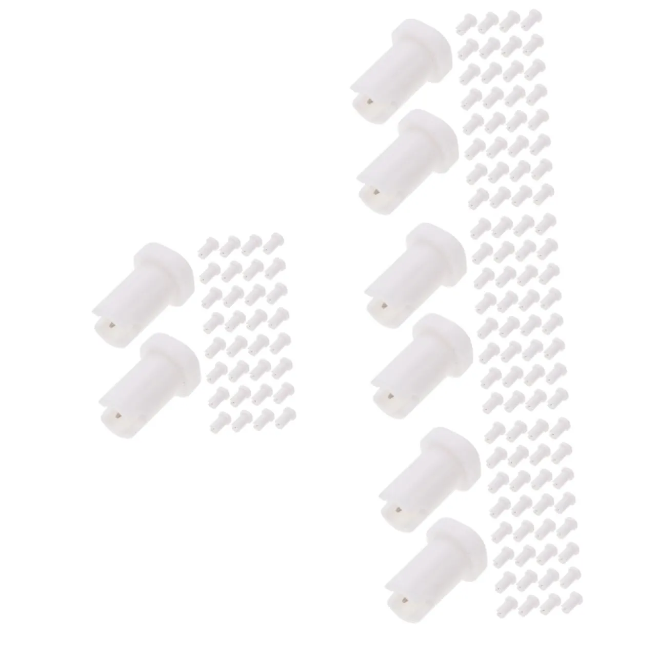 Angoily 400pcs Eyelash Extensions Bottle Needles -blocking Tips for Precision Application Nozzles for Salon and Use Essential Lash Extension Tools