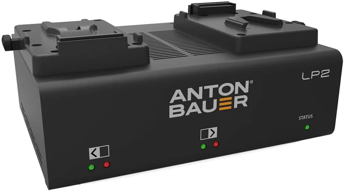 Anton Bauer LP2 Dual V-Mount Battery Charger with LED Display