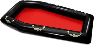 Aoriher 52 Inch Inflatable Coffin Cooler Fake Coffin Floatie Drink Ice Chest Buffet Bucket Beverage Cooler for Summer Pool Picnic Barbecue Supplies Holiday Party Decoration
