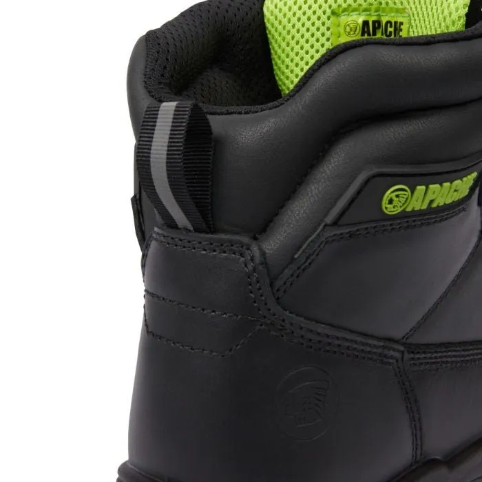 Apache Mens Cranbrook Waterproof Breathable Work Boot-BLACK