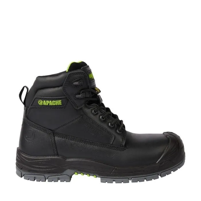 Apache Mens Cranbrook Waterproof Breathable Work Boot-BLACK