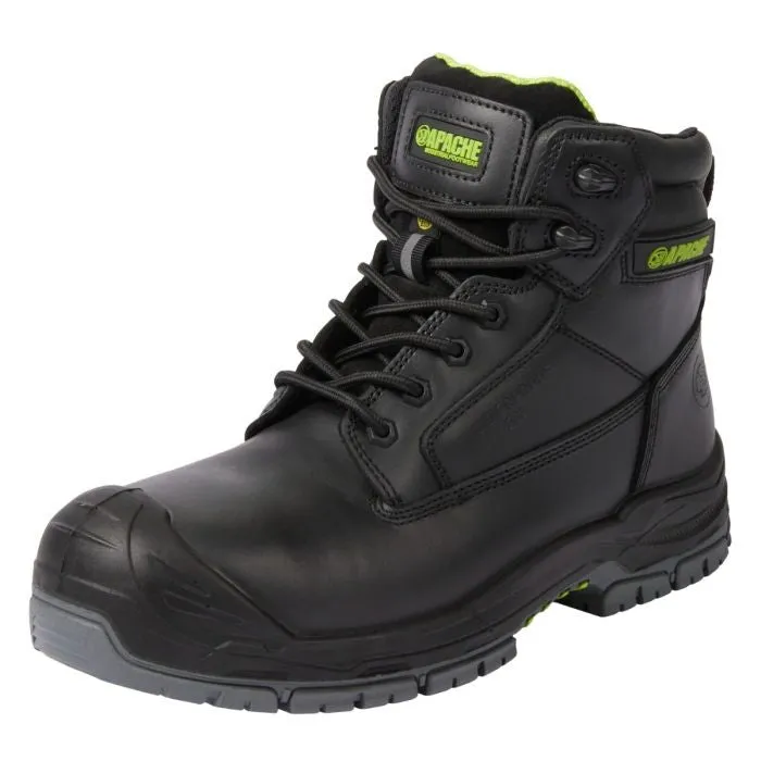 Apache Mens Cranbrook Waterproof Breathable Work Boot-BLACK