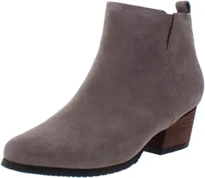Aqua College Womens Isla Suede Waterproof Ankle Boots Gray 6 Medium (B,M)