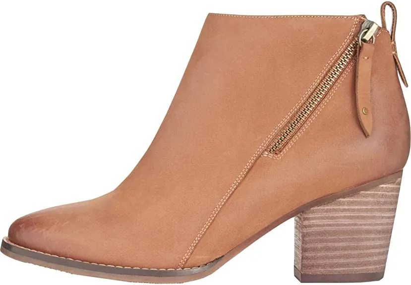 Aqua College Womens Nancy Nubuck Waterproof Booties Tan 10 Medium (B,M)