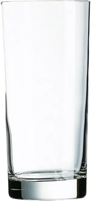Arc Cardinal Precision Beverage/Iced Tea/Cooler Glass with Sheer Rim, Made in USA, 15.5-Ounce, Set of 12