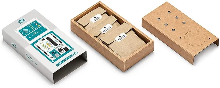 Arduino Make Your UNO Kit [AKX00037] – Build Your Own Arduino UNO from Scratch | Includes All Components for DIY Assembly, Learning & Prototyping
