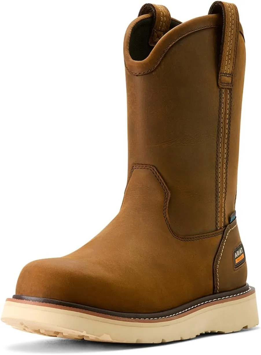 ARIAT Men's Rebar Wedge Pull-on Waterproof Work Boot Industrial