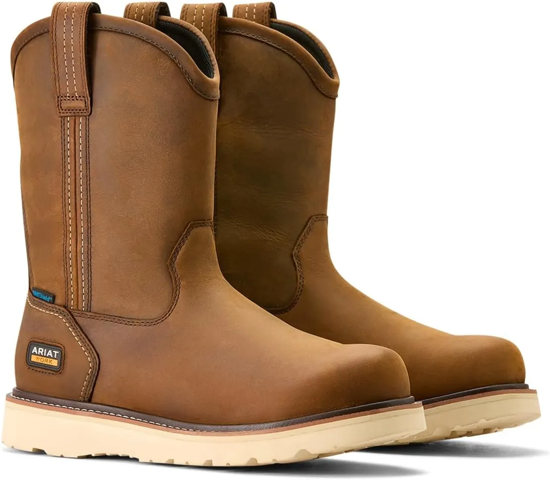 ARIAT Men's Rebar Wedge Pull-on Waterproof Work Boot Industrial