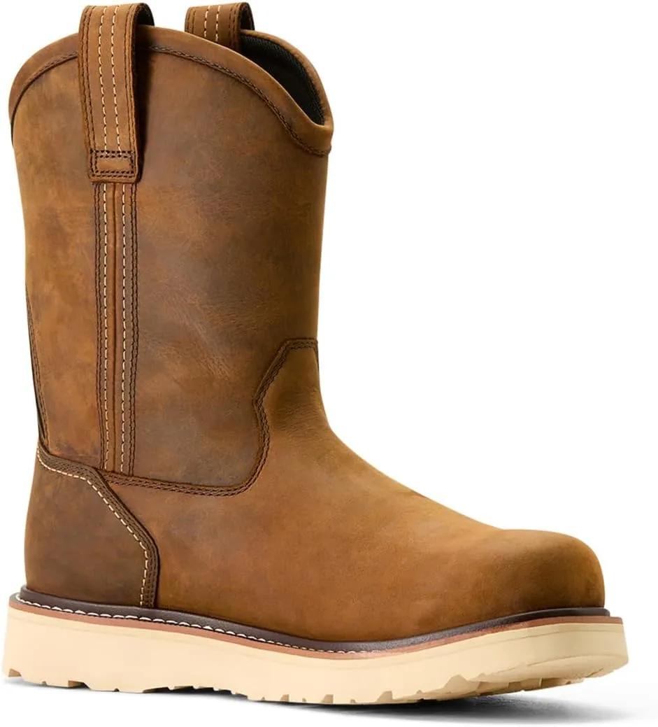ARIAT Men's Rebar Wedge Pull-on Waterproof Work Boot Industrial