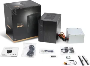 ASRock DeskMeet B660 Mini PC Barebone Kit – Intel B660, Supports 14th/13th/12th Gen Intel Core CPUs, DDR4 128GB, PCIe 4.0, Dual M.2, 500W PSU, USB-C, HDMI/DP/D-Sub (No CPU/RAM/Storage)