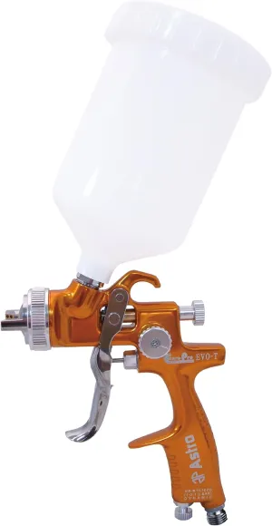 Astro Tool EVOT13 EuroPro Forged EVO-T Spray Gun with Plastic Cup - 1.3mm Nozzle