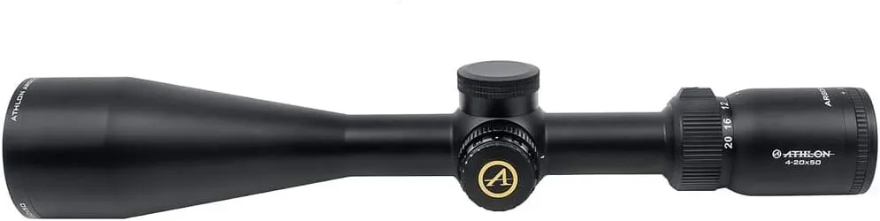 Athlon Optics Argos HMR 4-20x50 Riflescope - AHMC SFP IR MOA, Black