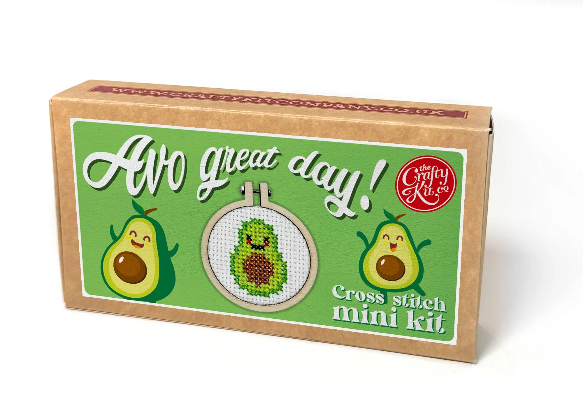 'Avo Great Day!' Mini Matchbox Cross Stitch Kit