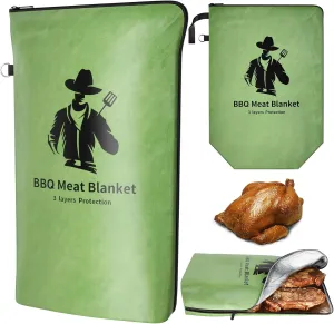 Barbecue Blanket For Resting Meat,BBQ Blanket Meat Resting Bag 1 Piece,BBQ Meat Blanket,Rusable Smoker Grilling Meat Insulated Resting Bag,Birthday Gifts For Dad Husband Men (Regular 21in)