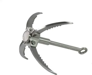 BAVER Outdoor Grappling Hook Climbing Folding Claws Carabiner Stainless Steel Survival Tool